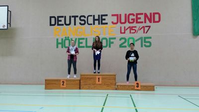 Xenia Kölmel gewinnt die Rangliste im DE in U15