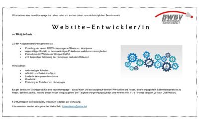 Website – Entwickler/in gesucht