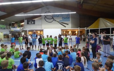 Über 90 Grundschulkinder in der Hemsbacher Badminton-Oase