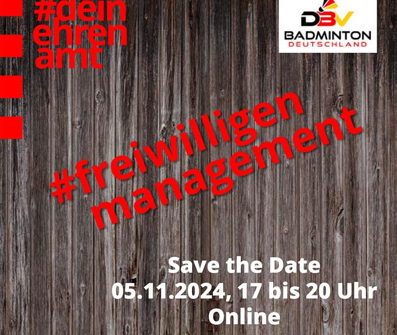 SAVE THE DATE – Online-Workshop Freiwilligenmanagement