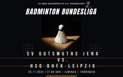 Mitteldeutschland-Derby der 2. Badminton-Bundesliga in Ilmenau