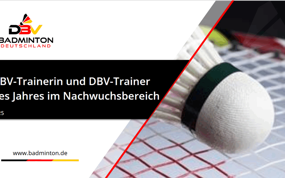 DBV-Trainerin und DBV-Trainerdes Jahres im Nachwuchsbereich 2025