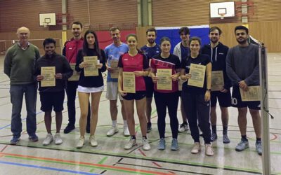 2. Nordbadisches Victor-Badminton-Ranglistenturnier bei der SG Hemsbach