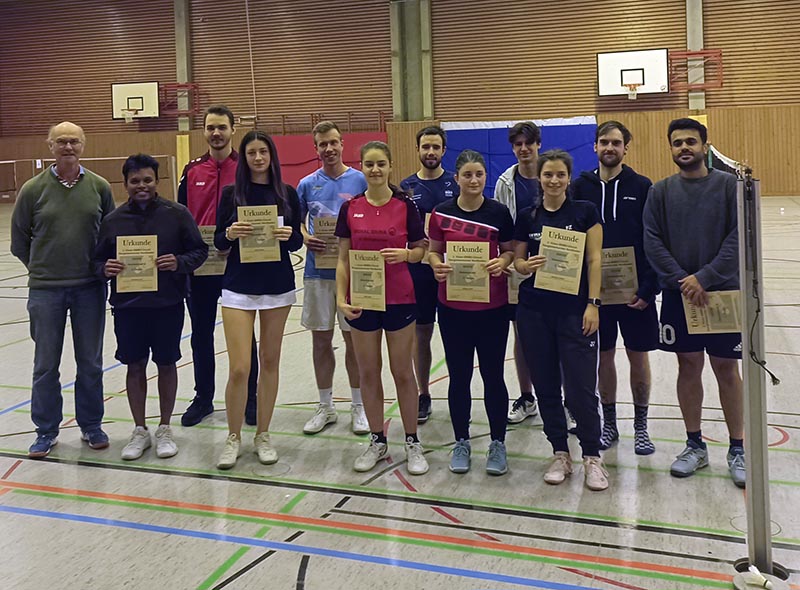 2. Nordbadisches Victor-Badminton-Ranglistenturnier bei der SG Hemsbach