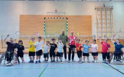 Landeskader trifft Bundeskader im Para Badminton – erster gemeinsamer Lehrgang warein voller Erfolg!